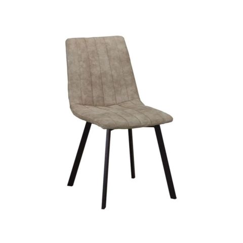 Betty E-0019389 Beige Black Metal Indoor Dining Chair